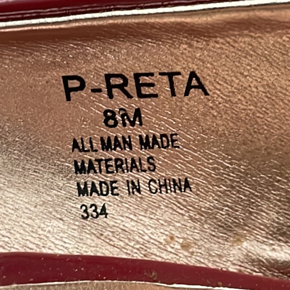 Steve Madden Dark Red P-Reta 4 inch stiletto heels- rose gold interior- size 8M - Picture 7 of 8